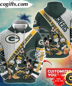 personalized nfl green bay packers hoodie character cartoon movie unisex hoodie