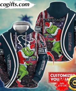 personalized nfl houston texans hoodie grinch unisex hoodie