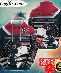 personalized nfl houston texans hoodie snoopy unisex hoodie