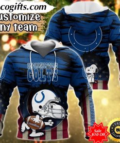personalized nfl indianapolis colts hoodie snoopy sports hoodie