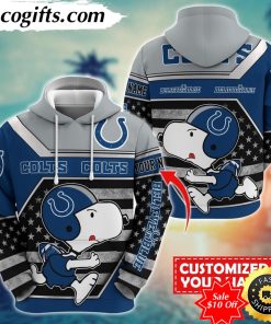 personalized nfl indianapolis colts hoodie snoopy unisex hoodie