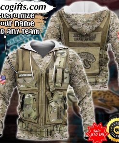 personalized nfl jacksonville jaguars hoodie camo military hoodie