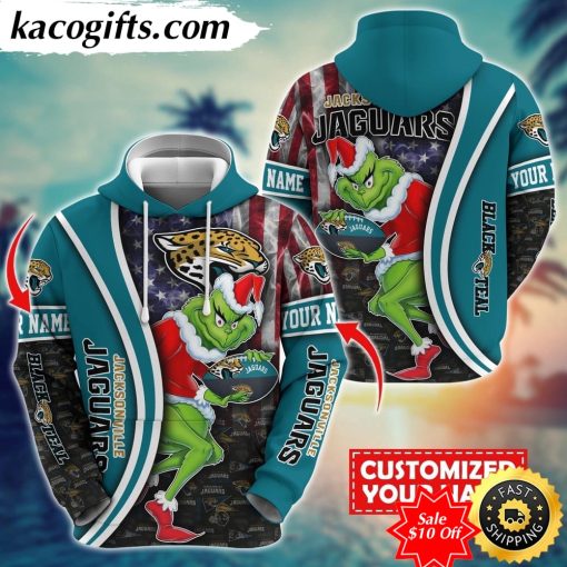 personalized nfl jacksonville jaguars hoodie grinch unisex hoodie