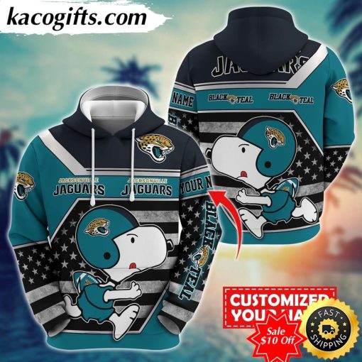 personalized nfl jacksonville jaguars hoodie snoopy unisex hoodie
