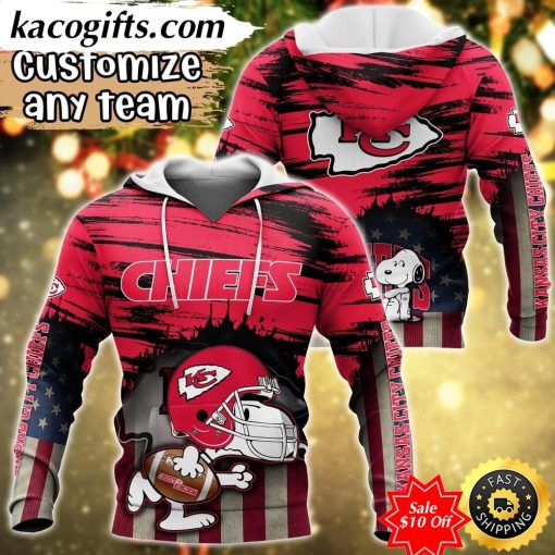 personalized nfl kansas city chiefs hoodie snoopy sports hoodie