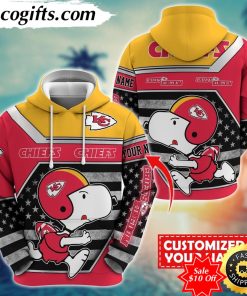 personalized nfl kansas city chiefs hoodie snoopy unisex hoodie