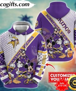 personalized nfl minnesota vikings hoodie character cartoon movie unisex hoodie