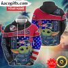 personalized nfl new england patriots hoodie baby yoda unisex hoodie