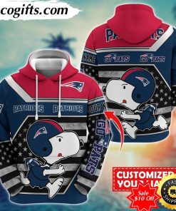 personalized nfl new england patriots hoodie snoopy unisex hoodie