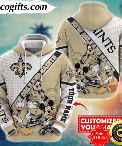 personalized nfl new orleans saints hoodie character cartoon movie unisex hoodie