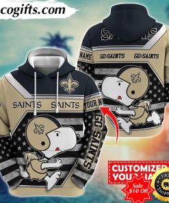 personalized nfl new orleans saints hoodie snoopy unisex hoodie