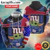 personalized nfl new york giants hoodie baby yoda unisex hoodie