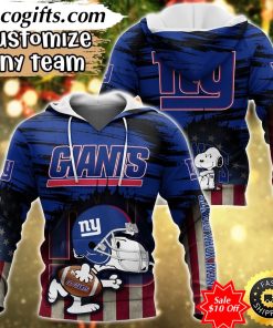 personalized nfl new york giants hoodie snoopy sports hoodie