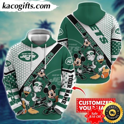 personalized nfl new york jets hoodie character cartoon movie unisex hoodie