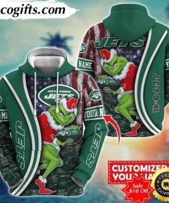 personalized nfl new york jets hoodie grinch unisex hoodie