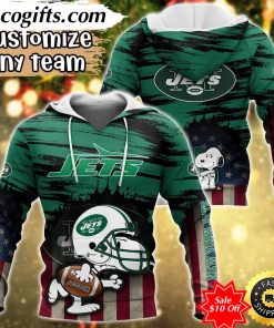 personalized nfl new york jets hoodie snoopy sports hoodie