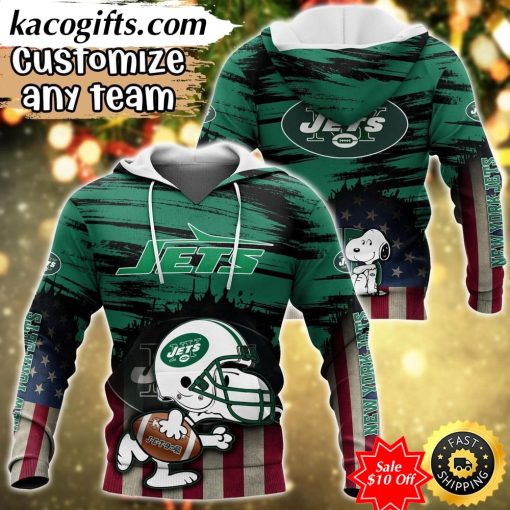 personalized nfl new york jets hoodie snoopy sports hoodie