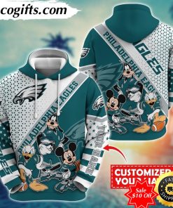 personalized nfl philadelphia eagles hoodie character cartoon movie unisex hoodie