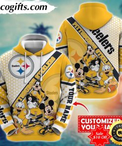 personalized nfl pittsburgh steelers hoodie character cartoon movie unisex hoodie