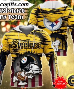 personalized nfl pittsburgh steelers hoodie snoopy sports hoodie