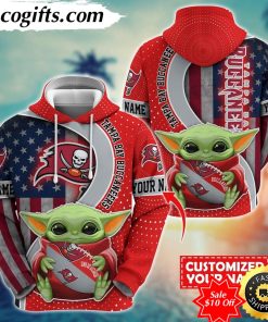 personalized nfl tampa bay buccaneers hoodie baby yoda unisex hoodie for fans