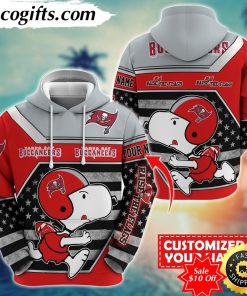 personalized nfl tampa bay buccaneers hoodie snoopy unisex hoodie