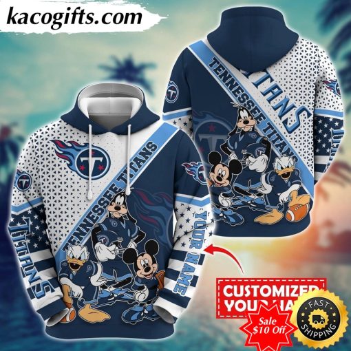 personalized nfl tennessee titans hoodie character cartoon movie unisex hoodie