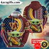 personalized nfl washington commanders hoodie baby yoda unisex hoodie for fans