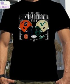 syracuse orange vs south florida bulls 2023 roofclaim boca raton bowl head to head fau stadium shirt