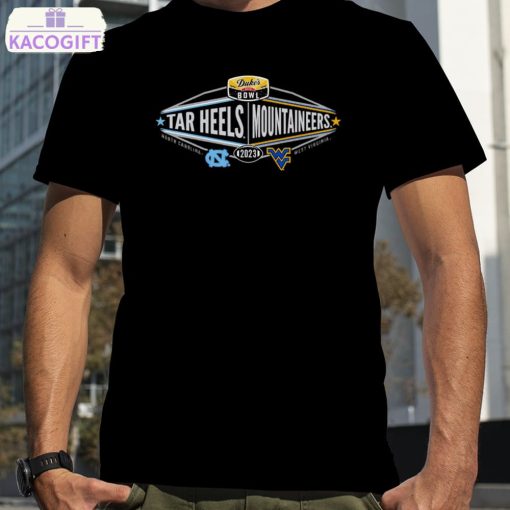 tar heels vs mountaineers 2023 duke s mayo bowl shirt