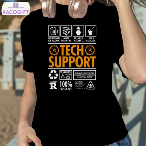 tech support funny it helpdesk graphic shirt 2