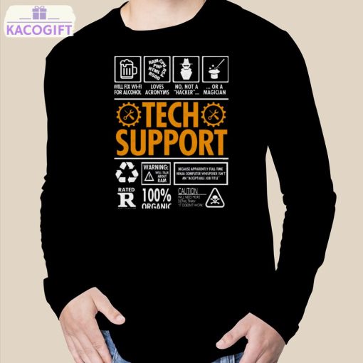 tech support funny it helpdesk graphic shirt 3