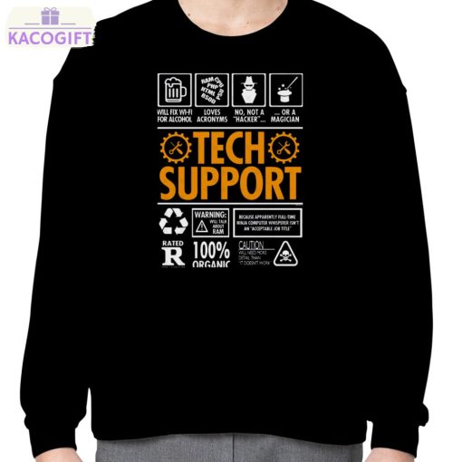 tech support funny it helpdesk graphic shirt 4