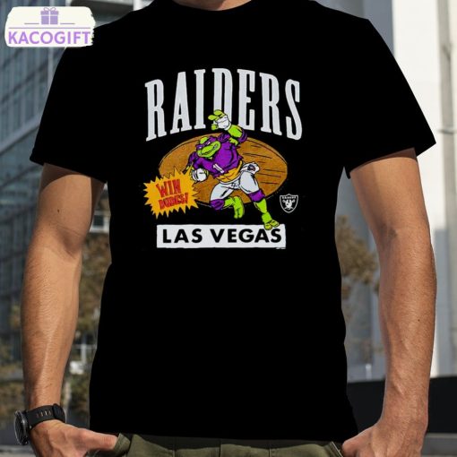 teenage mutant ninja turtles donatello win dudes las vegas raiders shirt