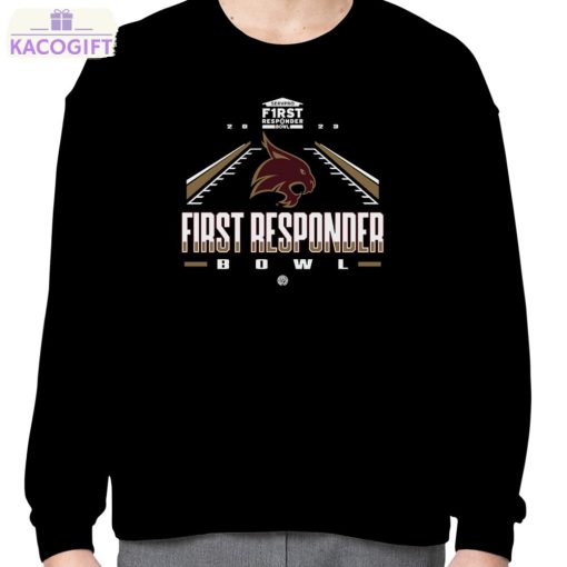 texas state bobcats 2023 servpro first responder bowl shirt 4