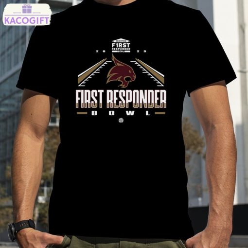 texas state bobcats 2023 servpro first responder bowl shirt