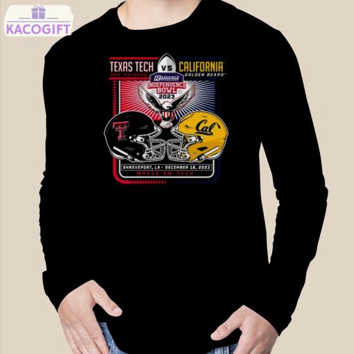 texas tech red raiders vs california golden bears 2023 independence bowl wreck em tech shirt 3