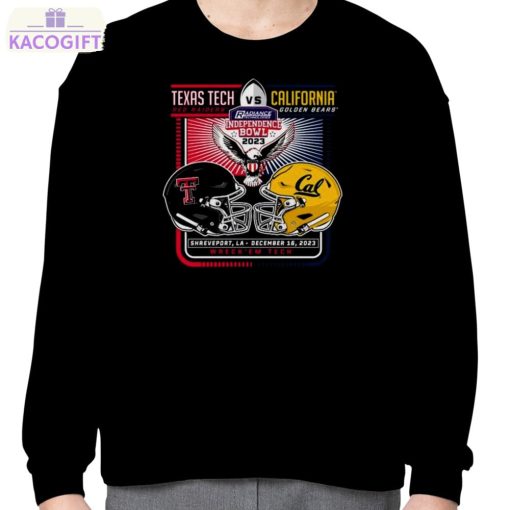 texas tech red raiders vs california golden bears 2023 independence bowl wreck em tech shirt 4