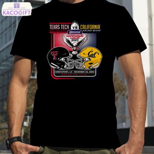 texas tech red raiders vs california golden bears 2023 independence bowl wreck em tech shirt