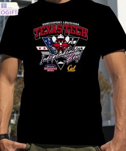 texas tech red raiders vs california golden bears 2023 shreveport louisiana independence bowl shirt