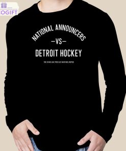 the grind line podcast national announcers vs detroit hockey t shirt 3