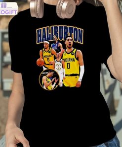 tyrese haliburton indiana pacers vintage t shirt 2