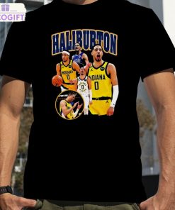 tyrese haliburton indiana pacers vintage t shirt