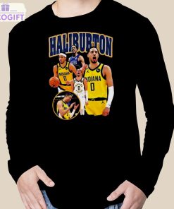 tyrese haliburton indiana pacers vintage t shirt 3