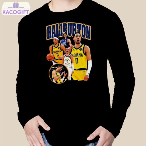 tyrese haliburton indiana pacers vintage t shirt 3