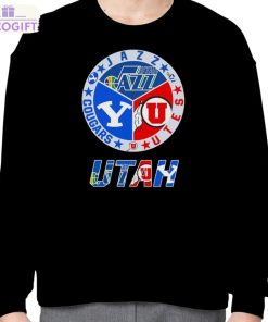 utah sports teams utah jazz utah utes and cougars shirt 4