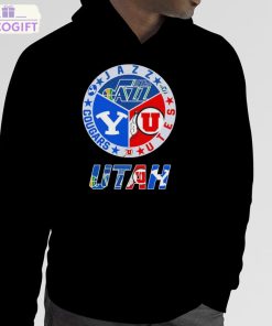 utah sports teams utah jazz utah utes and cougars shirt 5