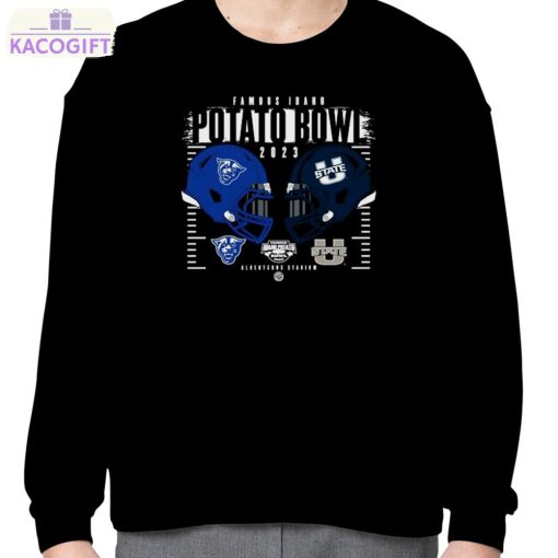 utah state aggies vs georgia state panthers 2023 famous idaho potato bowl head to head shirt 4