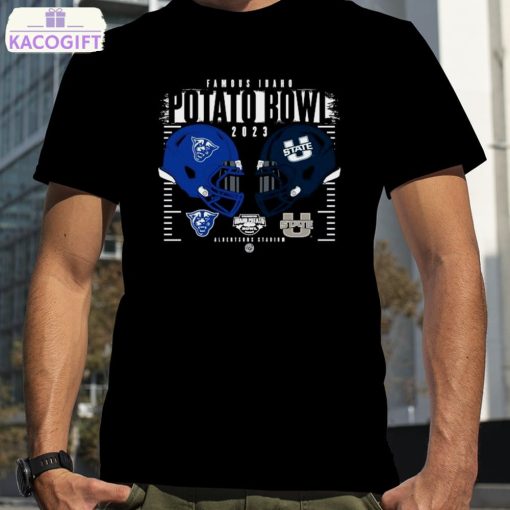 utah state aggies vs georgia state panthers 2023 famous idaho potato bowl head to head shirt