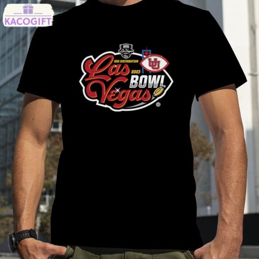 utah utes 2023 srs distribution las vegas bowl logo shirt